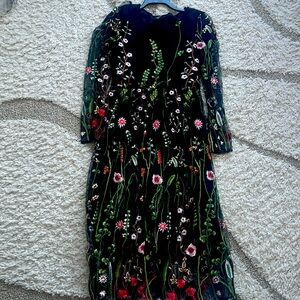 Jessakae floral embroidered 2 piece maxi dress, Size 8